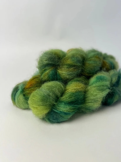 Fat Mohair fra Unik Garn Grønne Blade